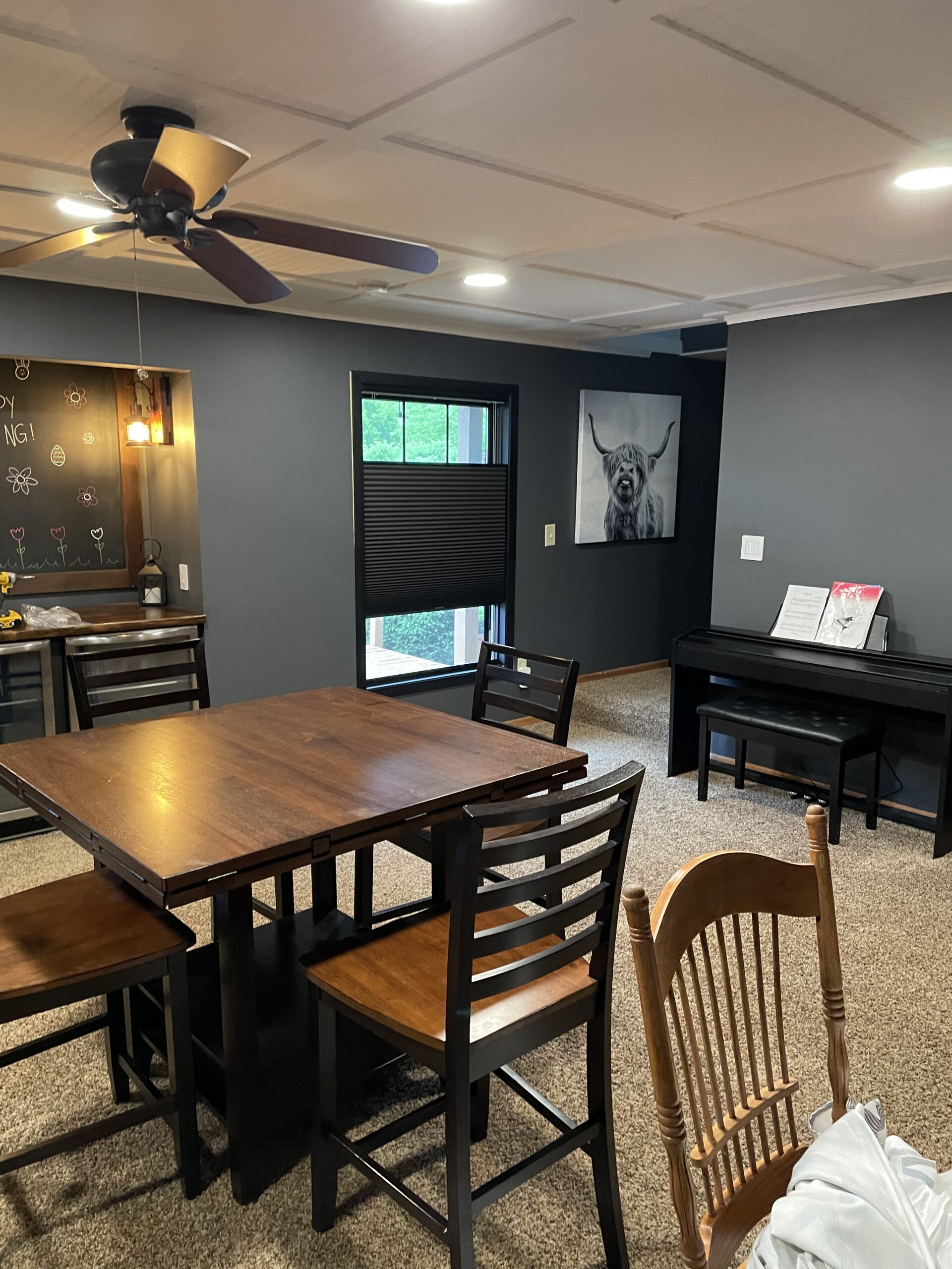 Tailored blind or shade installation photographed in a finished home interior
