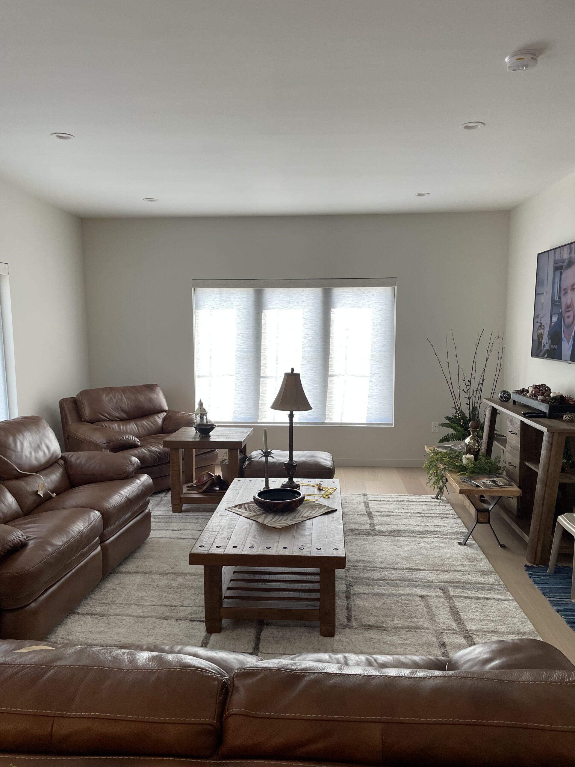 Real-home installation showing tailored light control and privacy